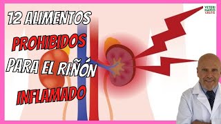 ⛔️ 12 ALIMENTOS PROHIBIDOS PARA EL RIÑÓN ENFERMO O INFLAMADO ⛔️ CON INSUFICIENCIA RENAL [upl. by Reahard]