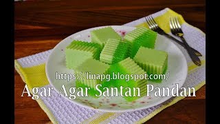 Agar Agar Santan Pandan Mudah Dan Sedap Tips Supaya Berlapis  Resepi Agar Agar Santan Lina Pg [upl. by Devy]