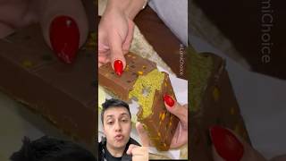 Kimler benim gibi tepki verdi dubaichocolate chocolate food dessert tepki dubaiçikolatası [upl. by Ynnelg981]