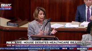 FNN House Minority Leader Nancy Pelosi Speaks AGAINST GOP Obamacare Replacement Bill Before Vote [upl. by Hermon]