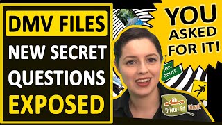 The DMV Files 🔍 Secret DMV Permit Test Questions You Spoke We Listened DMV Handbook Special [upl. by Eniamrahs]