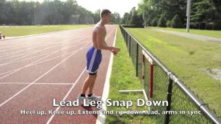 Basic Hurdle Lead Leg Drills [upl. by Nawek]