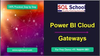 How to configure Power BI Gateway  How to refresh data in Power BI Cloud  powerbitraining [upl. by Gowrie]