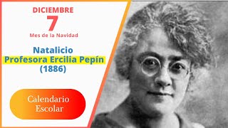 7 de diciembre  Natalicio de la profesora Ercilia Pepín 1886 [upl. by Clevie]