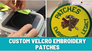 How to Create Custom Embroidery Patches with Velcro  Machine Embroidery Tutorial [upl. by Ymerrej]