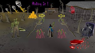 Risking My Bryophyta Staff Deep Wilderness  F2P Pking [upl. by Mavilia]