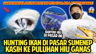 HUNTING IKAN DI PASAR SUMENEP KASIH KE PULUHAN HIU TERGANAS GAK NYANGKA DISINI LAGI BANJIR HIU [upl. by Federica814]