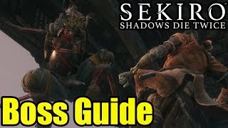 SEKIRO Shadows Die Twice  Genichiro Ashina GUIDE [upl. by Noll]