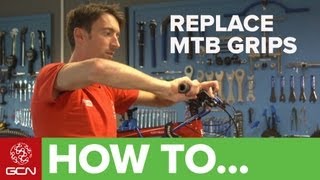 How To Change Mountain Bike Grips [upl. by Adnolaj]