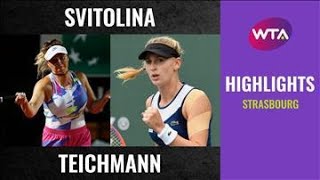 Elina Svitolina vs Jil Teichmann  2020 Strasbourg Quarterfinal  WTA Highlights [upl. by Dosia]