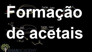 Formação de acetais  Aldeídos e cetonas  Química orgânica  Khan Academy [upl. by Aivekal751]