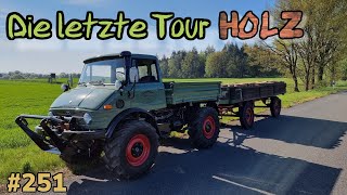 HOLZ  die LETZTE Tour 💥 Fragen über Fragen  Warum nur ein Anhänger  Zahnstangenkipper  vlog251 [upl. by Aholla]