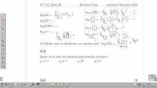 Révision bilan fonctions exponentielles et logarithmiques [upl. by Hester]