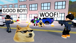 My K9 DOG ALMOST KILLS SOMEONE erlc emergency response liberty county roblox [upl. by Natloz]