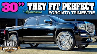 2018 GMC Denali 1500 THEY FIT PERFECTLY 30quot Forgiato TRIMESTRE [upl. by Vowel101]