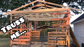 DIY Pallet Shed for Under 1000 Part 2 Will It Hold [upl. by Dnama559]