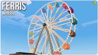 How to make Ferris Wheel In Minecraft  Ferris Tutorial Video  Minecraft  Park 1 Project [upl. by Rosenberg]