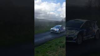 North west stages in garstang on 23rd March 2024 with Car 2 Keith Cronin in his Ford Fiesta rally2 [upl. by Atsirtal579]