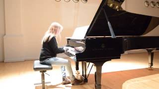 Marta Deyanova recording Rachmaninov Elegie May 2014 [upl. by Haynor]