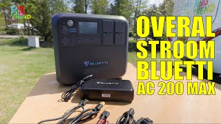 OVERAL STROOM  Bluetti AC200MAX  Campingtrend [upl. by Kacey]