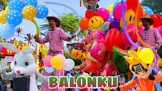 LIRIK LAGU BALONKU ADA LIMA VERSI ONDELONDEL BADUT LUCU  BALLOON SONG  LAGU POPULER [upl. by Uund633]