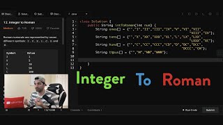 LeetCode Coding Problem  Integer to Roman [upl. by Anowahs630]