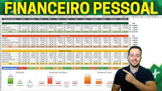 Planilha Controle Financeiro Pessoal Excel  Download Grátis  Como Fazer com Dashboard [upl. by Benedetto16]