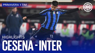 CESENA 11 INTER  U19 HIGHLIGHTS  CAMPIONATO PRIMAVERA 1 TIM 2223 ⚽⚫🔵 [upl. by Bertina969]