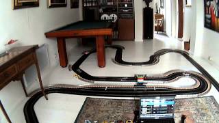 Circuit scalextric avec Pit Pro de luxe [upl. by Binnings]