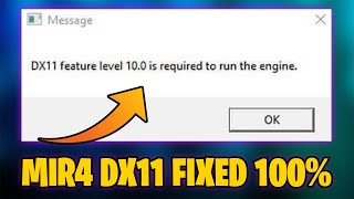 Dx11 Feature Level 100 Is Required to Run the Engine Error All Games Fixed [upl. by Naasah]