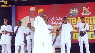 MUSILIU HARUNA ISHOLAS TOP PERFORMANCE AT THE CROWN RECEPTION OF OBA SIKIRU OYEWOLE ADEKOLA [upl. by Prince]