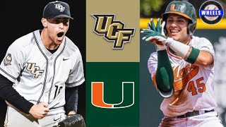 UCF vs Miami Highlights  2024 College Baseball Highlights [upl. by Aonian]