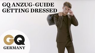 GQ AnzugGuide  Get Dressed – Drei Anzüge für drei Anlässe [upl. by Karlens]