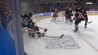 Rasmus Dahlin Reverse Hit Against Nico Hischier DualFeed [upl. by Finnegan]