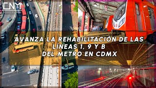 Inicia la fase 2 y 3 del CETRAM Indios Verdes y avanza la rehabilitación Línea 1 9 y B metro CDMX [upl. by Yerffej557]