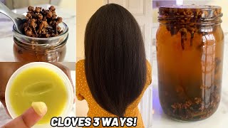 3 WAYS to Use CLOVES for Extreme HAIR GROWTH [upl. by Larrisa]