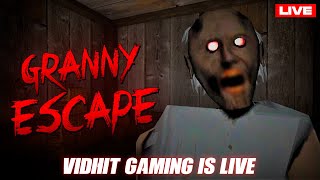 AGGRESSIVE GRANNY ESCAPE LIVE 😱😡 granny shorts shortlive grannylivegameplay [upl. by Noffihc380]