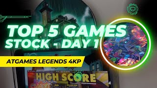 Top 5 Stock Games with Full Gameplay AtGames Legends 4KP ALP Addams Family Pinball [upl. by Sherie]