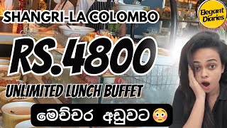 Shangrila colombo එකේ මෙච්චර අඩුවට Lunch Buffet එකක්😳Rs 4800 Lunch  Budget Lunch Buffet Colombo [upl. by Enela762]