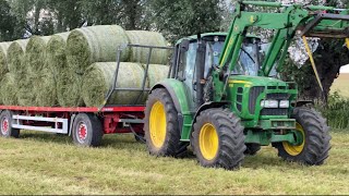 Zbiór bel i owijanie ☆Gr Biernat☆ John deere 6330 Manitou 732Mlt Rusok 82mtz [upl. by Dallis]