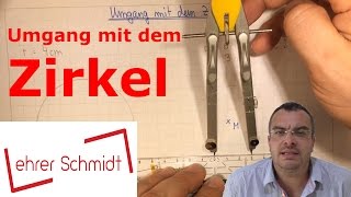 Umgang mit dem Zirkel  Geometrie  Mathematik  Lehrerschmidt [upl. by Mcdonald]