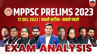 MPPSC Pre 2023 Exam Analysis  सबसे सटीक Live Analysis  MPPSC Prelims Exam Analysis 2023 [upl. by Fabi]