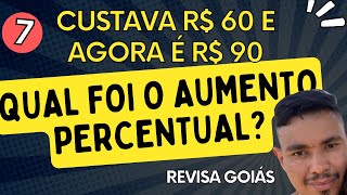 Uma mercadoria que custava R 6000 agora ela custa REVISA GOIÁS 3° ano Professor Euler Matemática [upl. by Ymiaj]