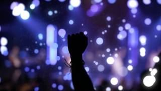 4K Worship Background Fist in the Air  Hands Raised in Worship  Christian Motion Background Loop [upl. by Lennahs174]