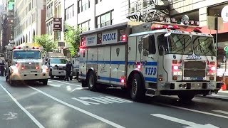 NYPD special operations scene ESU TARU undercover units  NY  7232013 [upl. by Iorgos962]