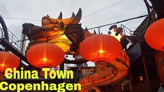 Tivoli Gardens  Copenhagen Denmark  China Town  Walking Tour  Theme Park [upl. by Hepzi390]