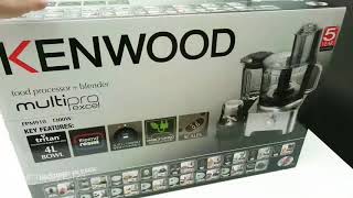 Kenwood FPM910 MultiPro excel food processor  blenderunboxing [upl. by Tekcirk407]