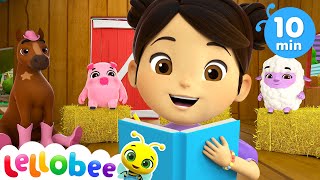 Back To School 🌻Lellobee City Farm Nursery Rhymes for kids [upl. by Hullda827]