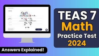 TEAS Math Practice Test Walkthrough 2024 Updated [upl. by Mallon349]