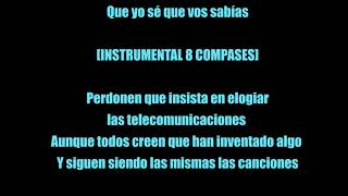 Karaoke Jorge Drexler quotTelefoniaquot Tonalidad Mi Original [upl. by Yramanna]